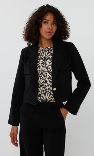 Esqualo Short City Blazer F25.10502 Zwart
