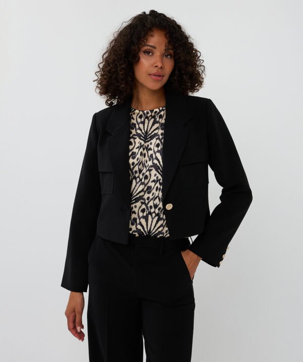 Esqualo Short City Blazer F25.10502 Zwart