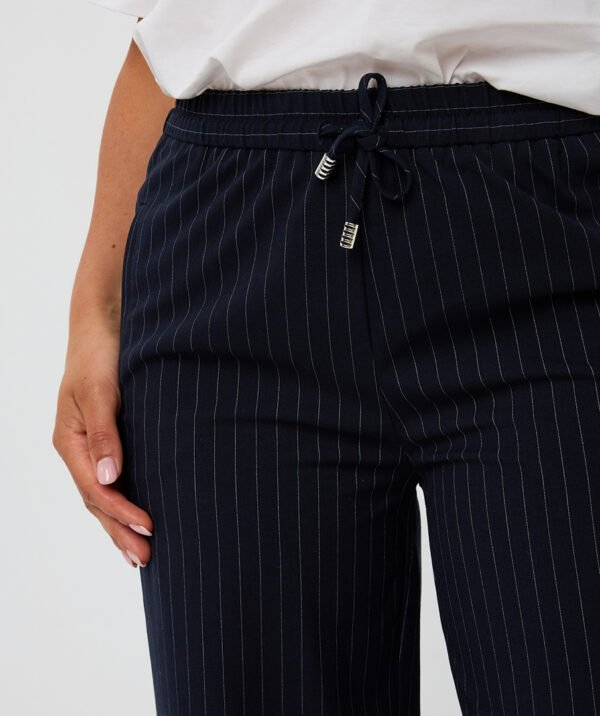 Esqualo Krijtstreep Broek F25.10548 Donkerblauw - Afbeelding 2