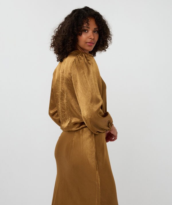 Esqualo Blouse F25.15514 Golden Olive - Afbeelding 5