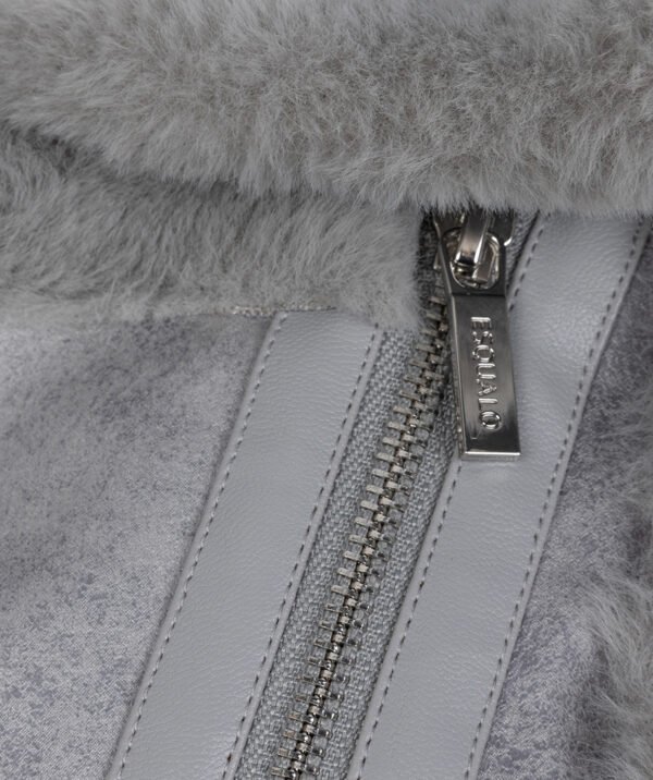 Esqualo Faux Fur Gilet F25.37502 Grijs - Afbeelding 6