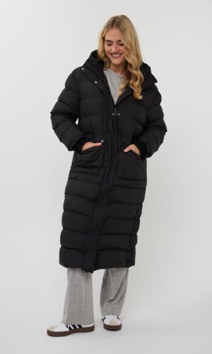 Esqualo Puffer Jas F25.37530 Zwart