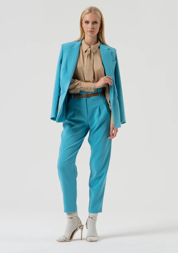 Fracomina Blouse Zijde FR25WT6019W80701 Biscuit - Afbeelding 3