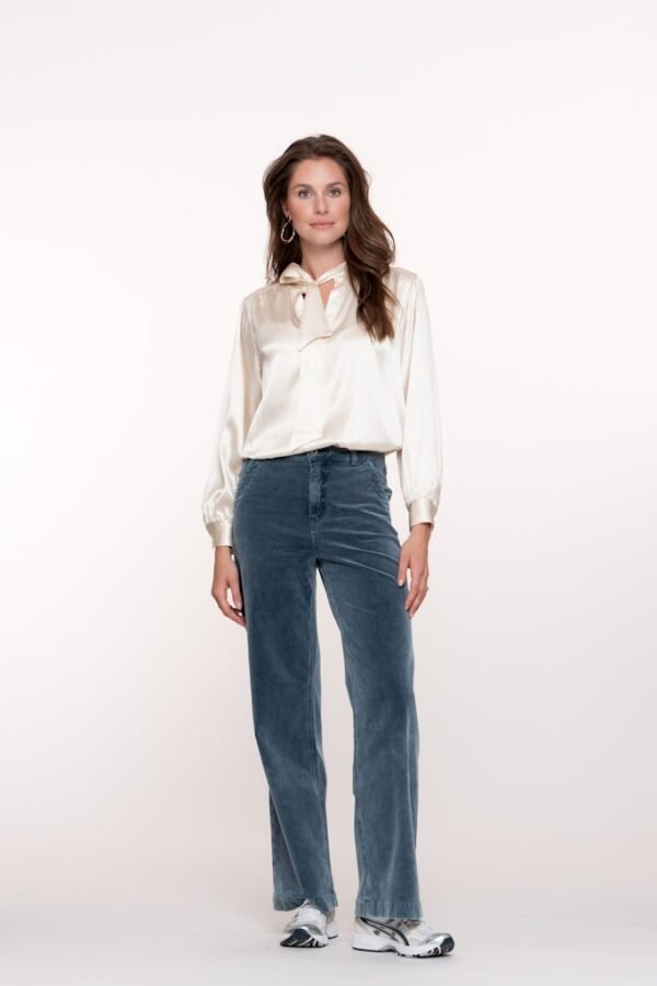 Geisha Rib Broek 51537-10 Indigo