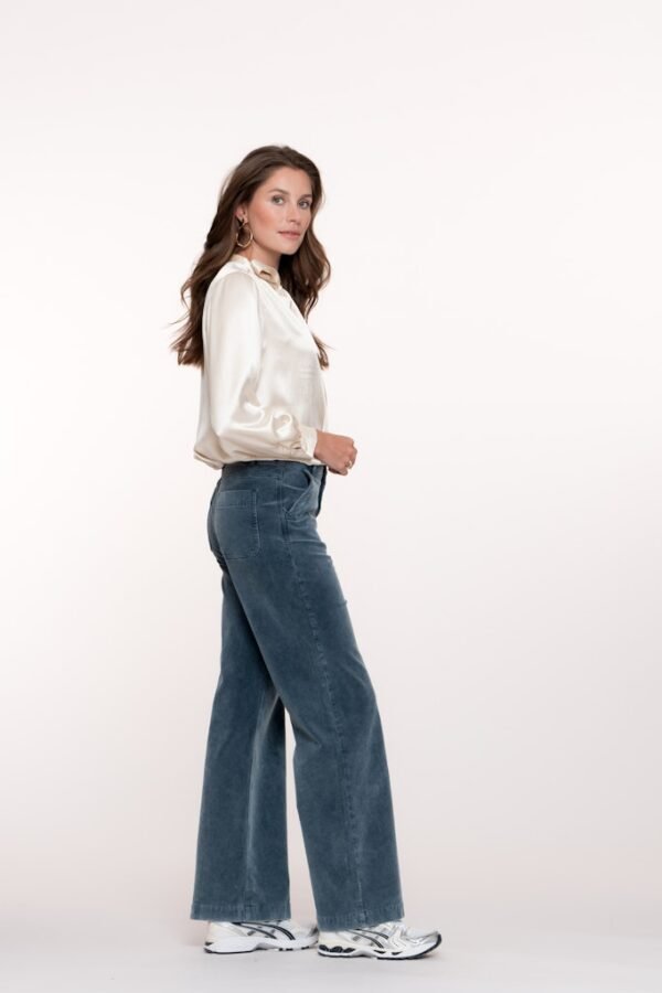 Geisha Rib Broek 51537-10 Indigo - Afbeelding 2