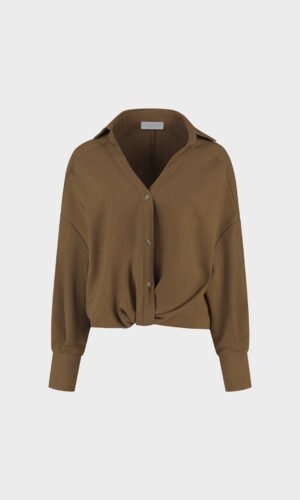 Amaya Amsterdam Cropped Blouse Hailey Bruin