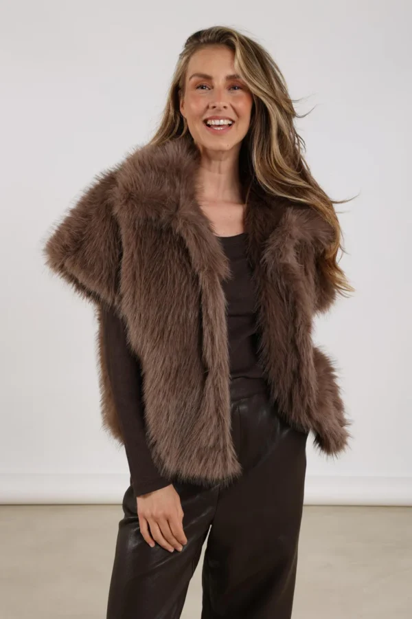 Nukus Loua Gilet NKF08002 Fango