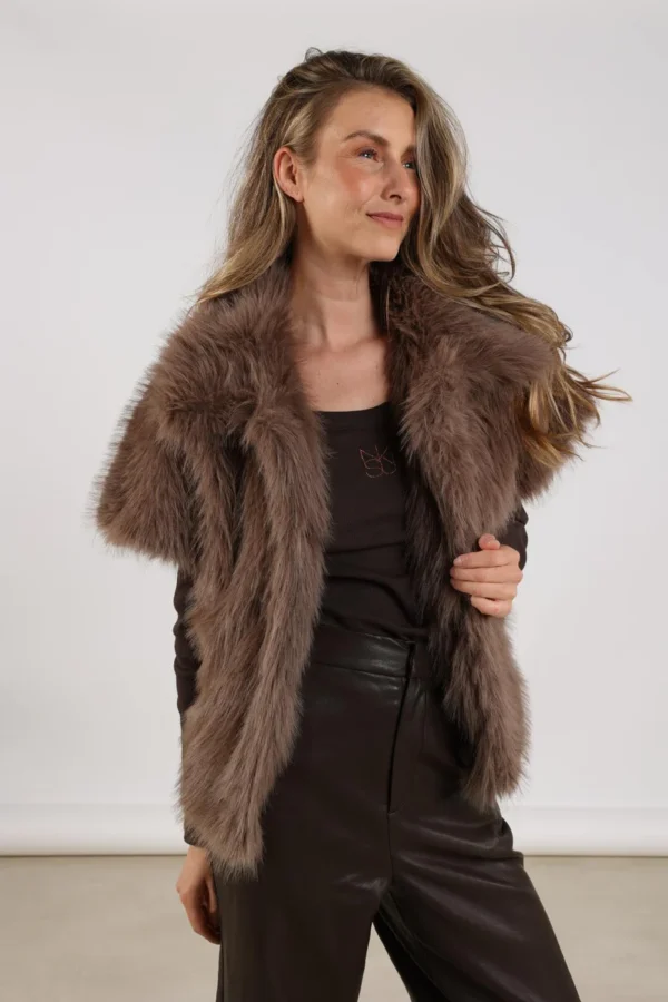 Nukus Loua Gilet NKF08002 Fango - Afbeelding 3