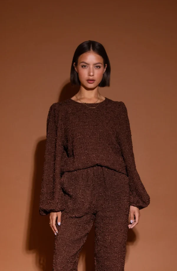 Studio Amaya Top Mia Bruin - Afbeelding 2
