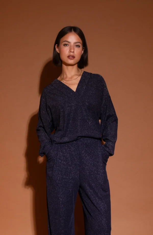 Studio Amaya Blouse Alma Blauw - Afbeelding 2