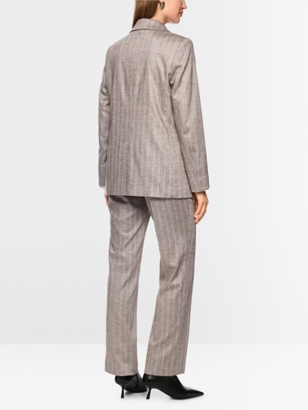 Marc Cain Elegante Blazer Strepen ZC3418W73 Soft Charcoal - Afbeelding 7