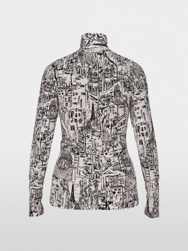 Marc Cain Longsleeve Top CITY Motief ZC4812J41 Smoke - Afbeelding 8