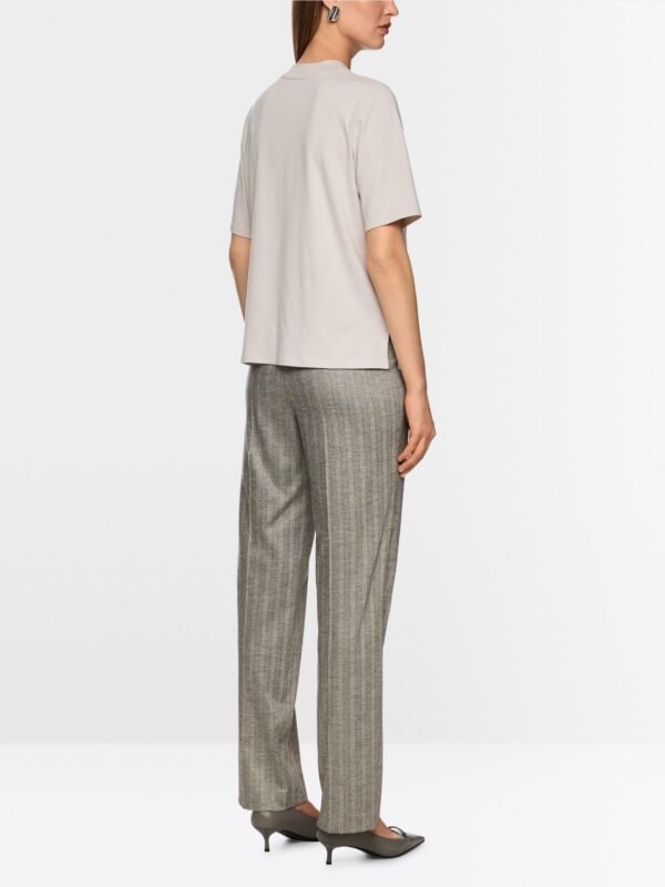 Marc Cain T-Shirt Zijden Applicatie  ZC4817J15 Smoke - Afbeelding 6