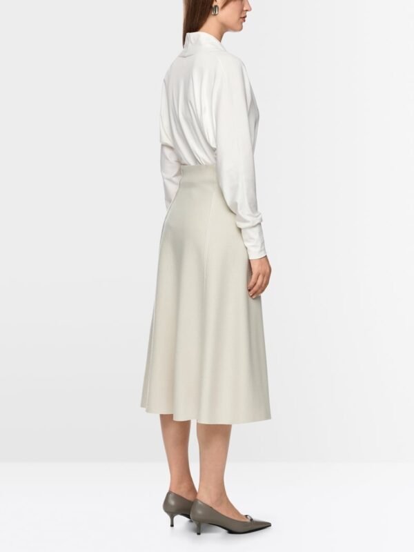 Marc Cain Vrouwelijk Shirt V-hals ZC4818J14 Off White - Afbeelding 4
