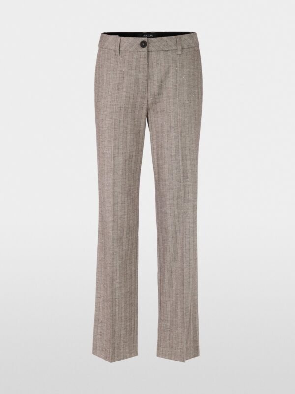 Marc Cain Gestreepte Broek FENDOU ZC8125W73 Soft Charcoal - Afbeelding 8