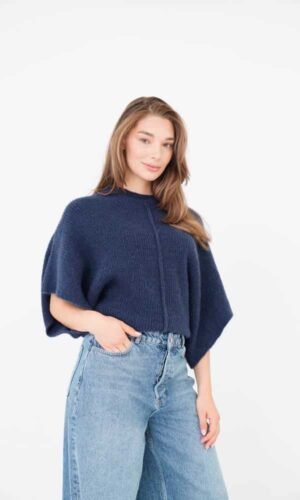 EstāSeven Zachte Trui Suzette Nolita Donker Blauw