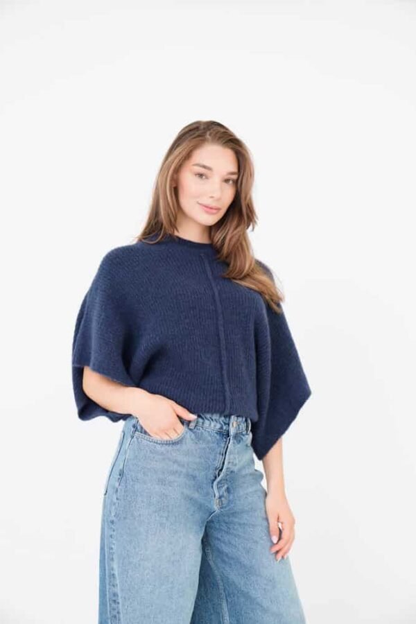Est’Seven Zachte Trui Suzette Nolita Donker Blauw