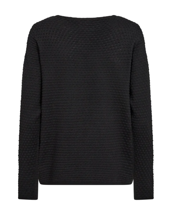 Freequent Trui Dotted Texture 124384 Zwart - Afbeelding 2