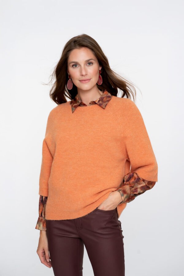 Geisha Trui 3/4 Mouw 54602-70 Soft Orange