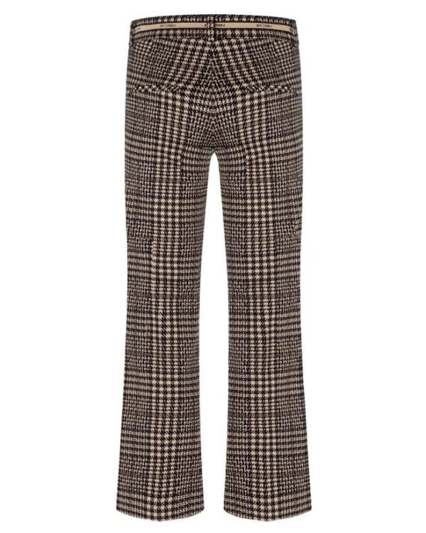 Cambio Geruite Broek Franco 6455 0387-11 Caramel/Dark Navy - Afbeelding 5