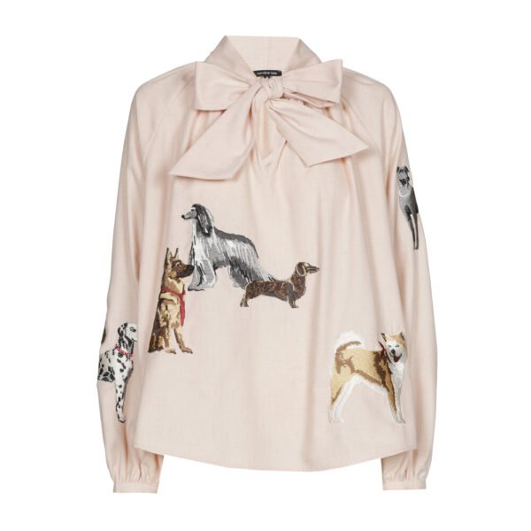Caroline Biss Rechtvallende Blouse Hond Broderie 4632 Multi Color - Afbeelding 7