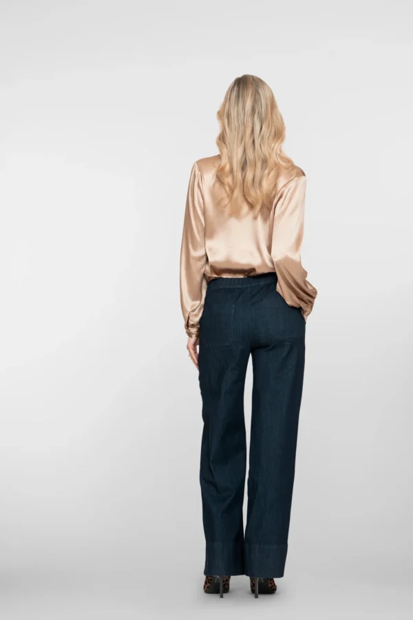 Geisha Raw Denim Jeans 51501-10 Donkerblauw - Afbeelding 4