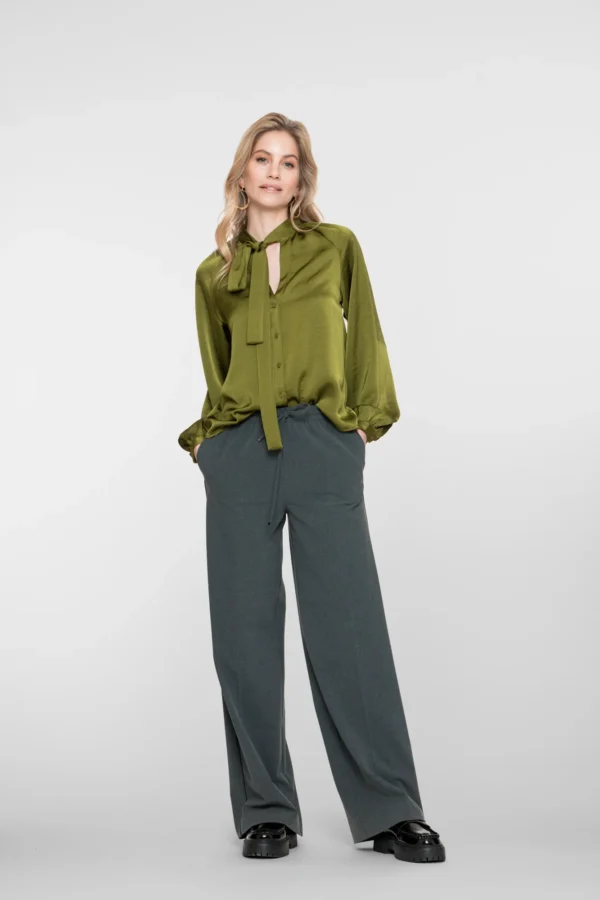 Geisha Flared Classic Broek 51527-10 Grijs/Zwart