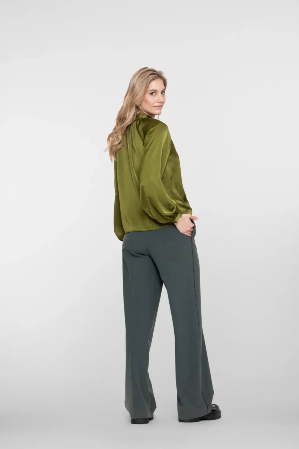 Geisha Flared Classic Broek 51527-10 Grijs/Zwart - Afbeelding 4