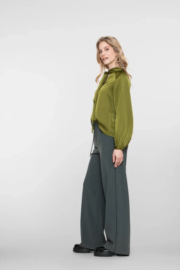 Geisha Flared Classic Broek 51527-10 Grijs/Zwart - Afbeelding 2