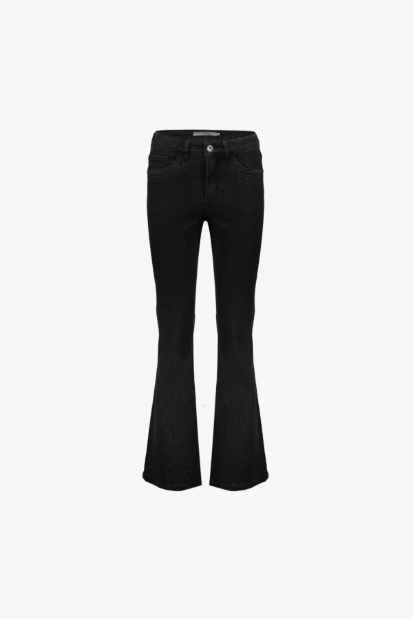 Geisha Flared Jeans Lurex 51541-10 Black Denim - Afbeelding 5