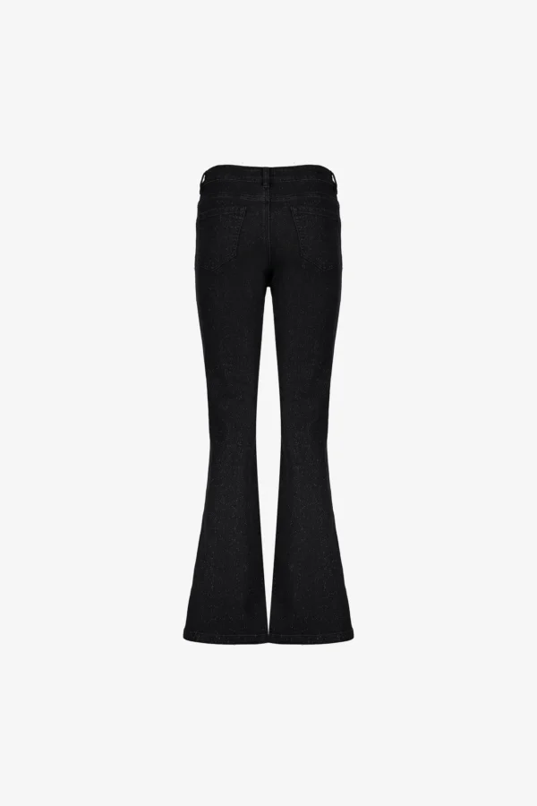 Geisha Flared Jeans Lurex 51541-10 Black Denim - Afbeelding 6