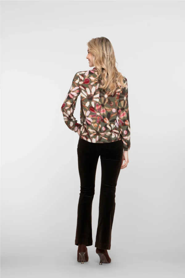 Geisha Broek Opgestikte Klepzakken 51549-10 Zwart - Afbeelding 3