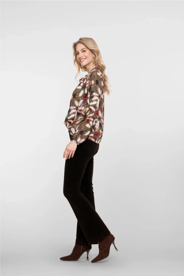 Geisha Broek Opgestikte Klepzakken 51549-10 Zwart - Afbeelding 2