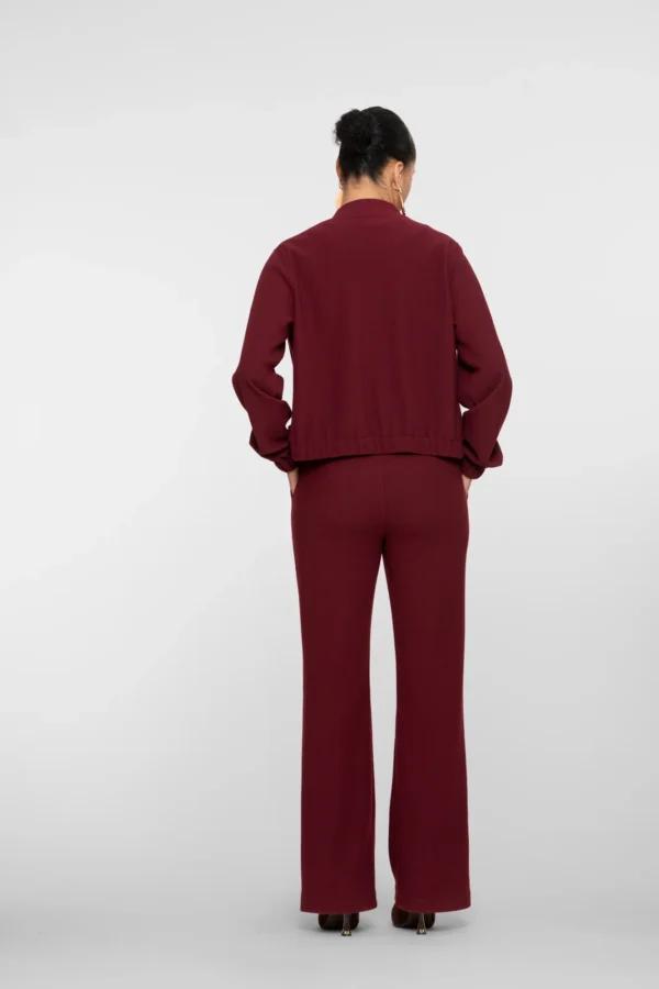 Geisha High Waist Broek Honeycomb 51610-21 Port (Bordeaux) - Afbeelding 4