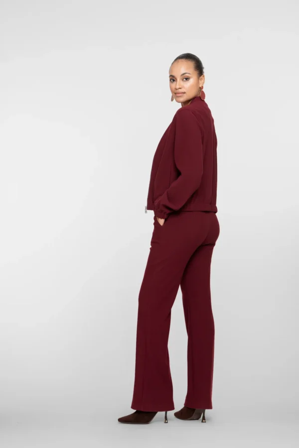 Geisha High Waist Broek Honeycomb 51610-21 Port (Bordeaux) - Afbeelding 2