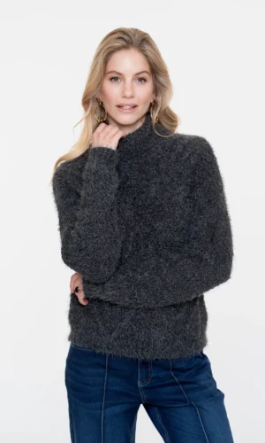 Geisha Kabeltrui Turtleneck 54515-10 Donker Grijs