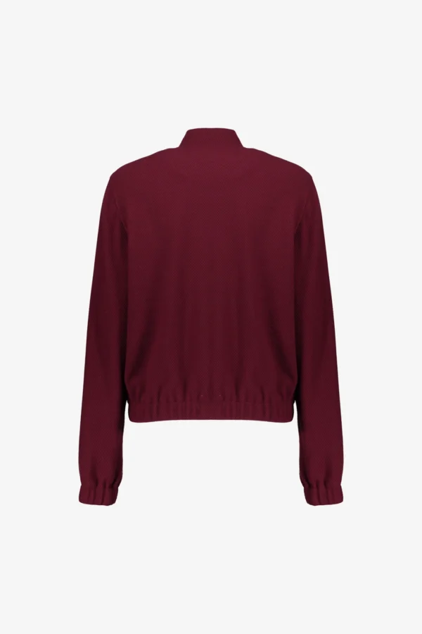 Geisha Bomber Jacket Rits Honeycomb Structuur 55570-21 Port (Bordeaux) - Afbeelding 7