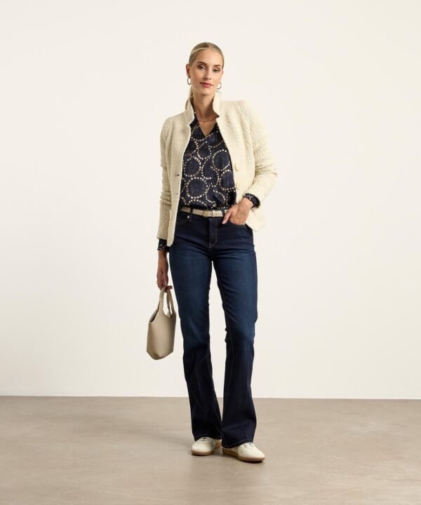 Cambio Paris Flared Jeans 9125 0012-51 Donkerblauw - Afbeelding 2