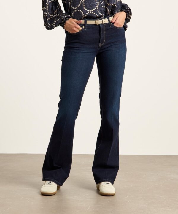 Cambio Paris Flared Jeans 9125 0012-51 Donkerblauw