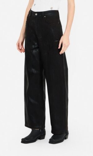 Liu Jo Flared Jeans Coated MF5358-D0299 Denim Chocolate