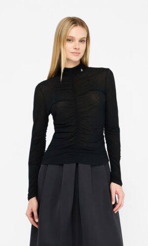 Liu Jo Mesh Top Wolmix MF5448-J3825 Zwart