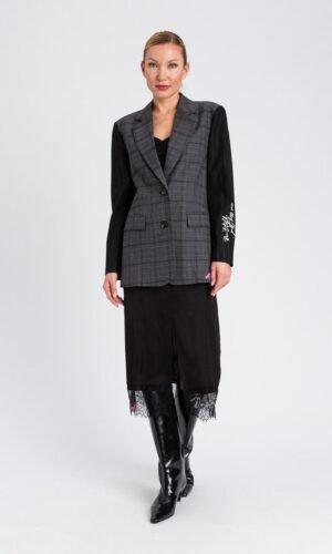 Twinset Actitude Blazer Single Breasted 252AQ2040 Yarn Dyed Mix