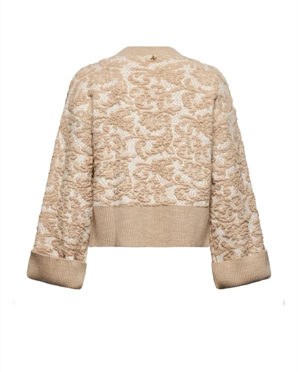 Silvian Heach Trui Bloemen  Lauren GPA25210MA Chalk - Afbeelding 4