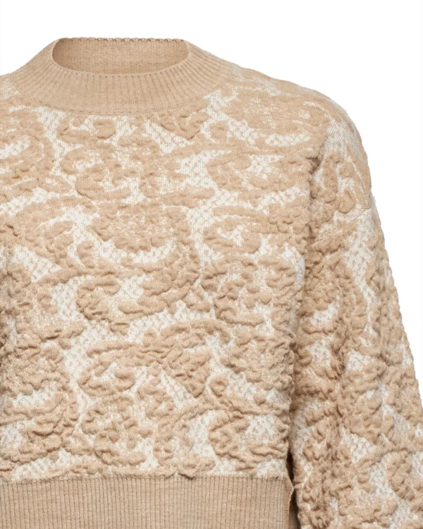 Silvian Heach Trui Bloemen  Lauren GPA25210MA Chalk - Afbeelding 2