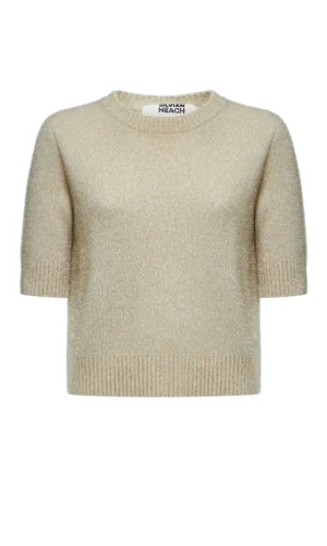 Silvian Heach Lurex Top Javon GPA25293MA Goud