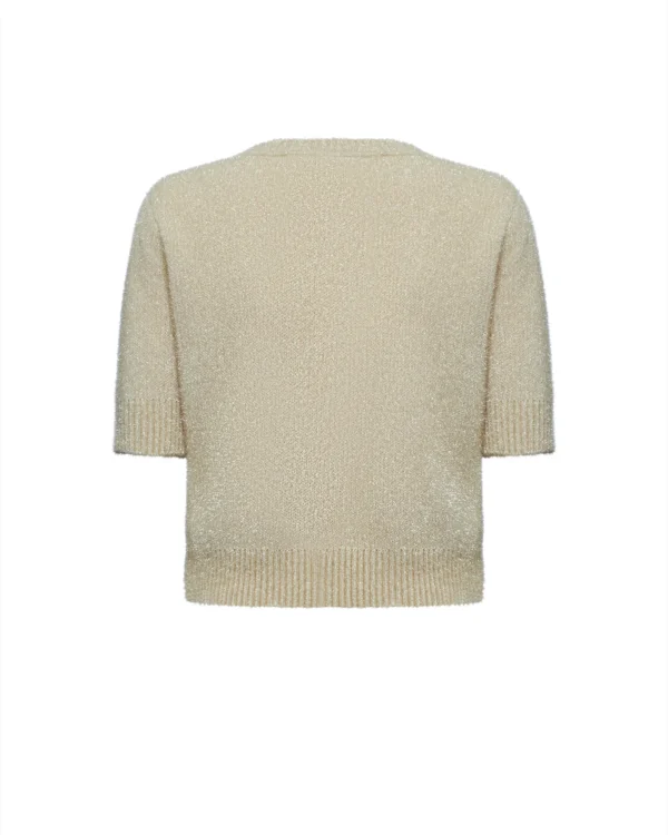 Silvian Heach Lurex Top Javon GPA25293MA Goud - Afbeelding 4