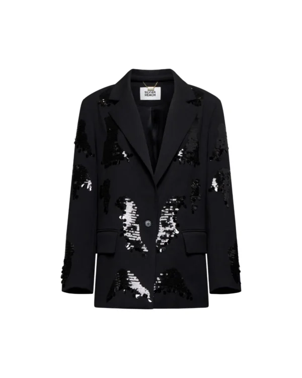 Silvian Heach Blazer Vetam GPA25494GC Leopard Zilver/Zwart