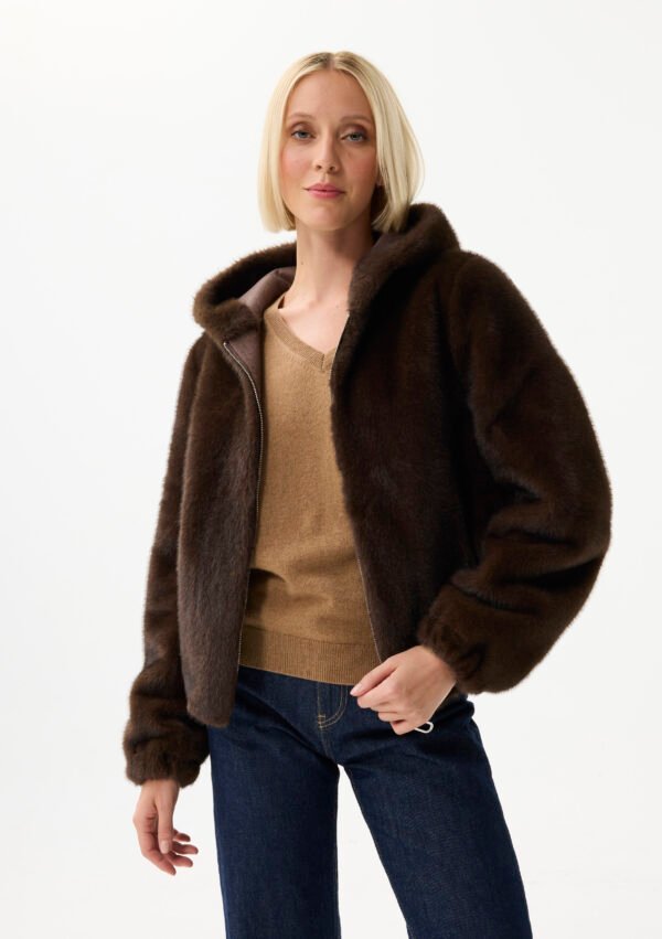 Leo & Ugo Reversible Jas Fake Fur KH921 Bruin