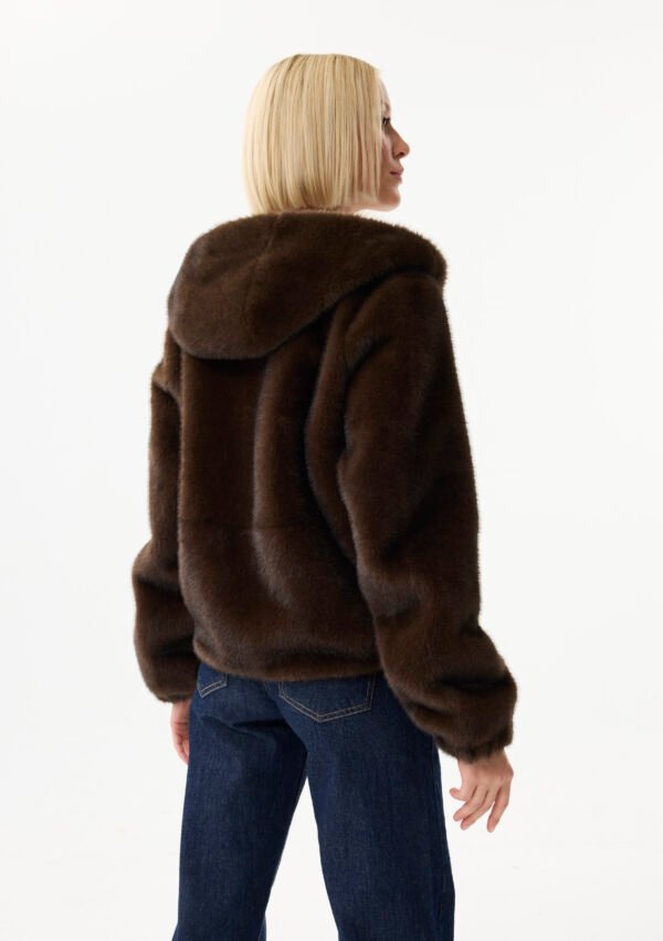 Leo & Ugo Reversible Jas Fake Fur KH921 Bruin - Afbeelding 8