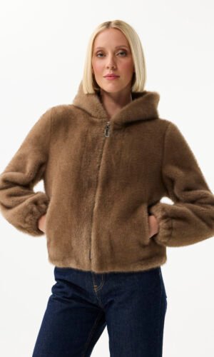 Leo & Ugo Reversible Jas Fake Fur KH921 Camel